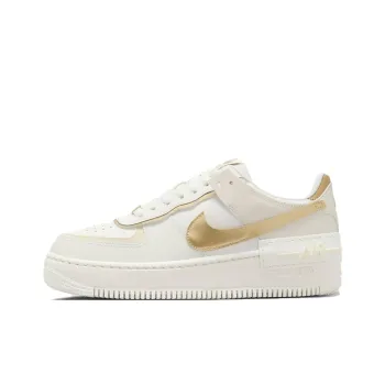 Nike Air Force 1 Shadow Sail Coconut Milk Metallic Gold Women's