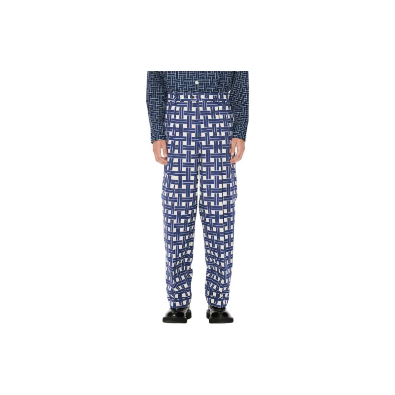 KENZO FW24 Casual Pants Men's Dark Blue-3