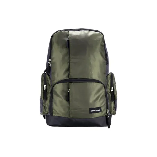 Kawasaki PU Backpack Unisex Army Green