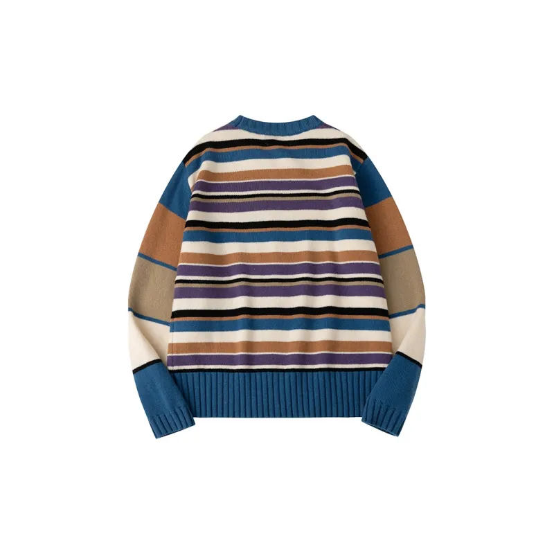 CYCLE DOCUMENT Sweater Women's Blue Purple Stripes-1