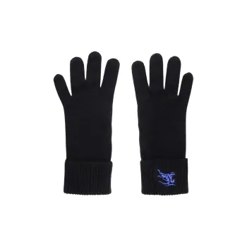 Burberry Equestrian Knight Embroidered Slip On Gloves