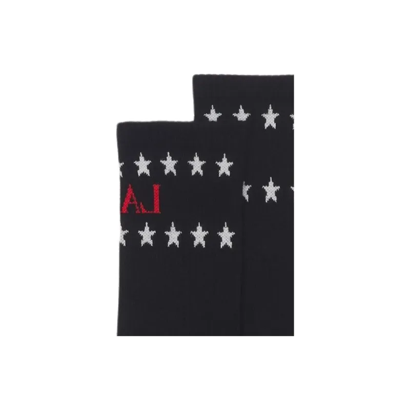 Lanvin SS24 Mid-Calf Socks Men's 1 Pack Black-1