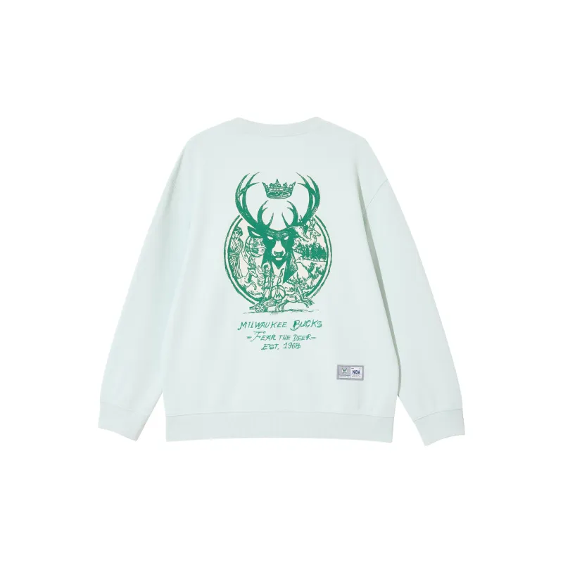 JACK JONES· x NBA Sweatshirt Men's Light Green-1