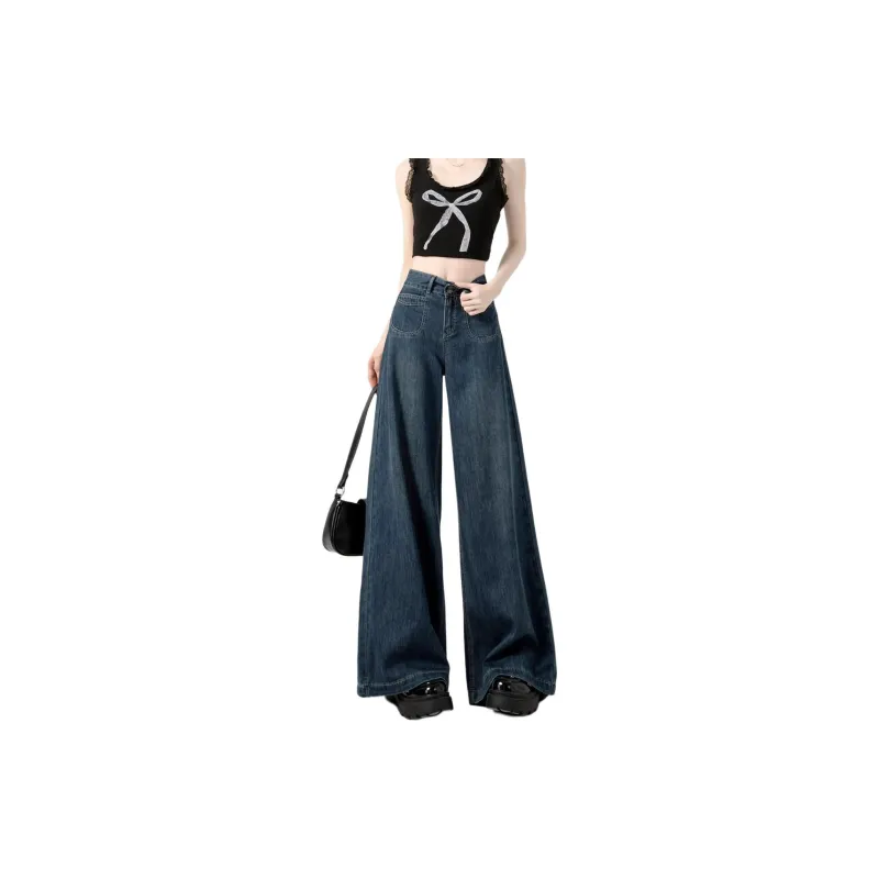 Concubine Zhu Jeans Women's Vintage Blue-1