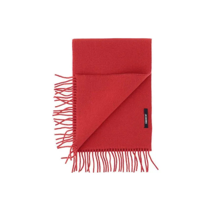 Jacquemus Logo Detailed Fringed Scarf-1