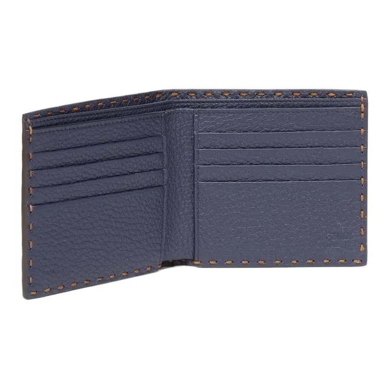 FENDI Calfskin Wallet Men's Beige-2