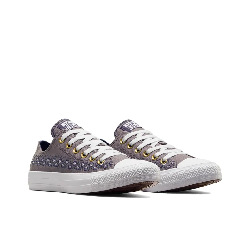 Converse Chuck Taylor All Star Anti-Slip And Wear-Resistant Lightweight Low-Top Canvas Shoes Women's Purple-2