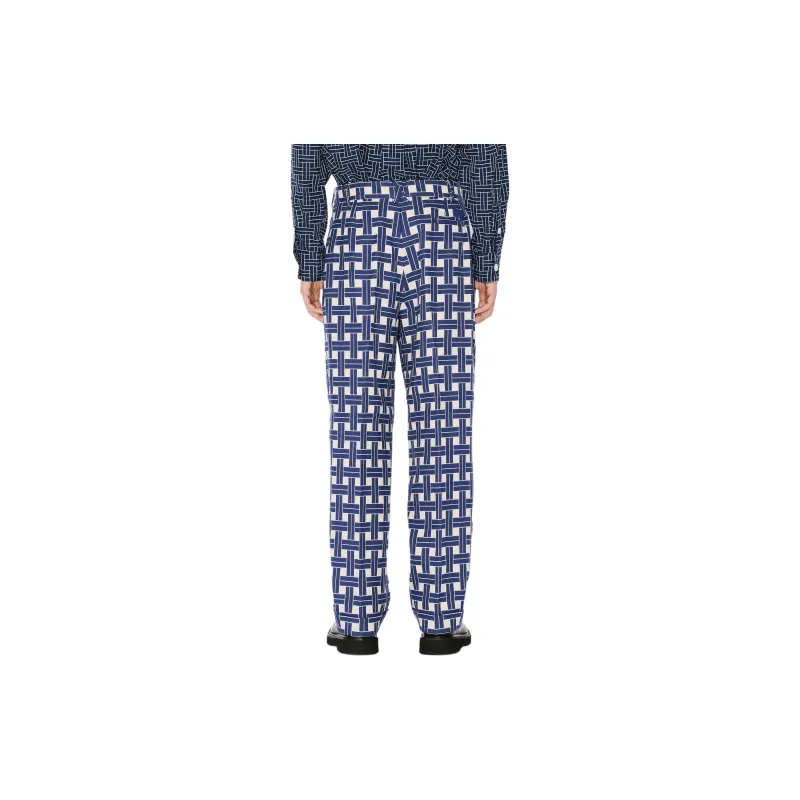 KENZO FW24 Casual Pants Men's Dark Blue-4