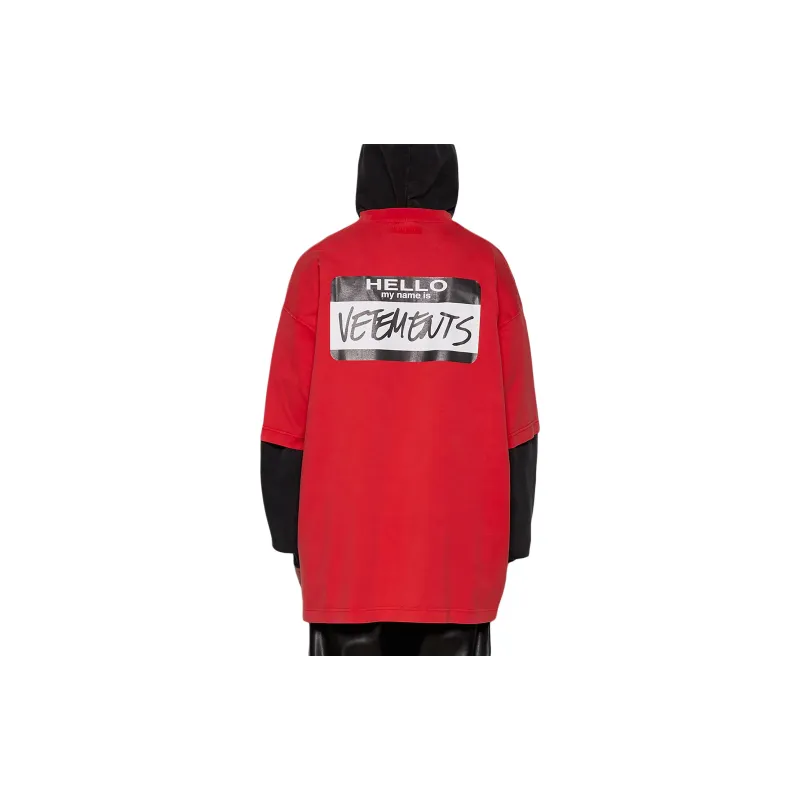 Vetements Hello My Name Is Vetements T Shirt-3
