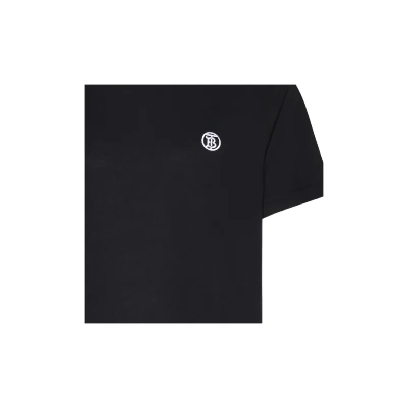 Burberry Logo Embroidered Crewneck T Shirt-9
