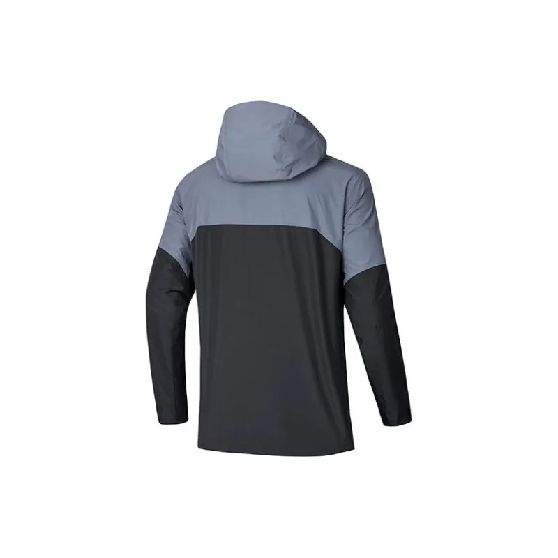 Anta Outdoor Collection Breathable Windbreaker Jacket Men's Basic Black/Ash Gray-1