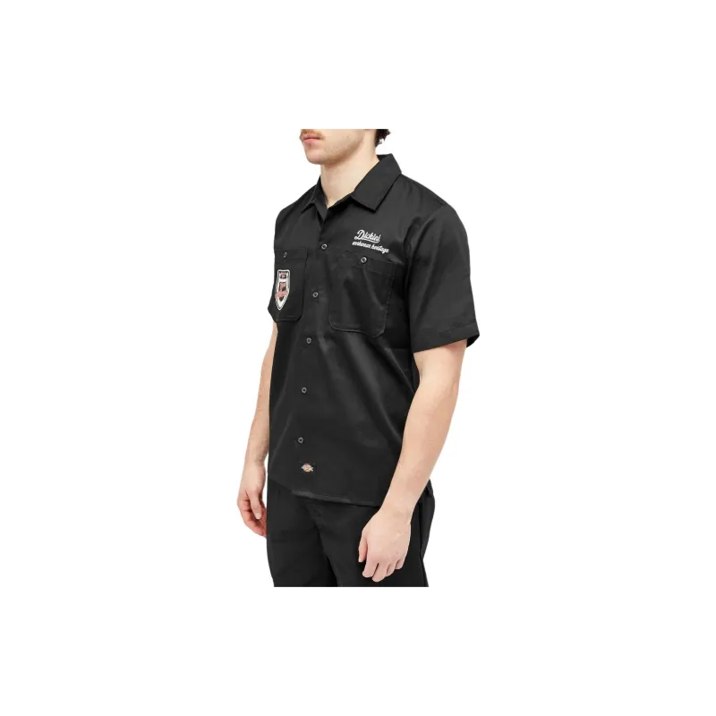 Dickies END. Co-branded Paragraphs Polo Shirts Men Black-3