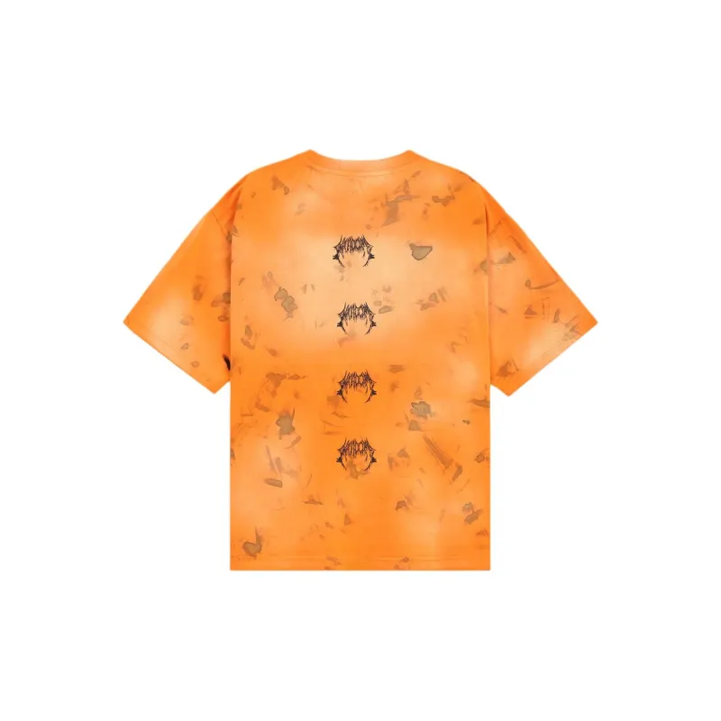 WE11DONE Drop Shoulder Sleeve T Shirt Women's Orange-1