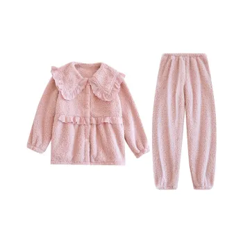 Flowers In Water Pajama Set Women's Peach Pink