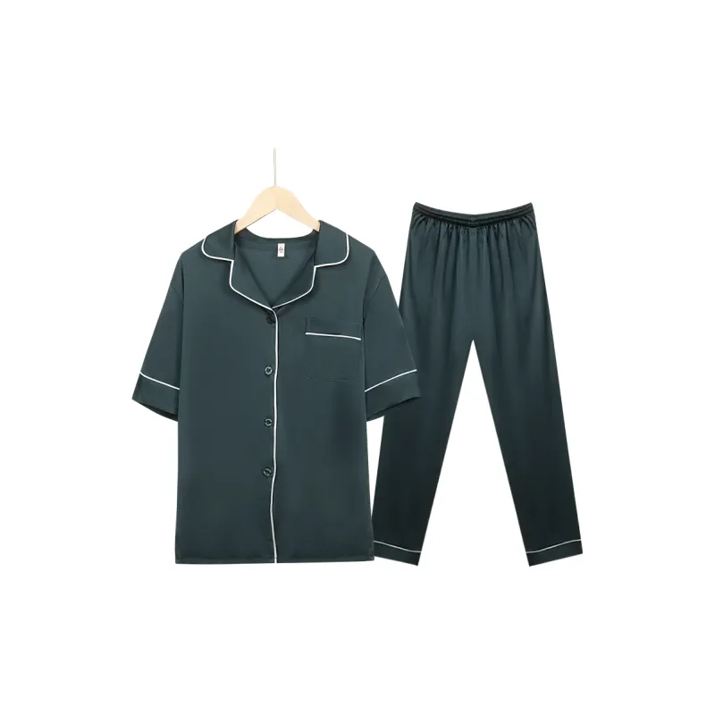 Shanghai Story Pajama Set Unisex Dark Green-1