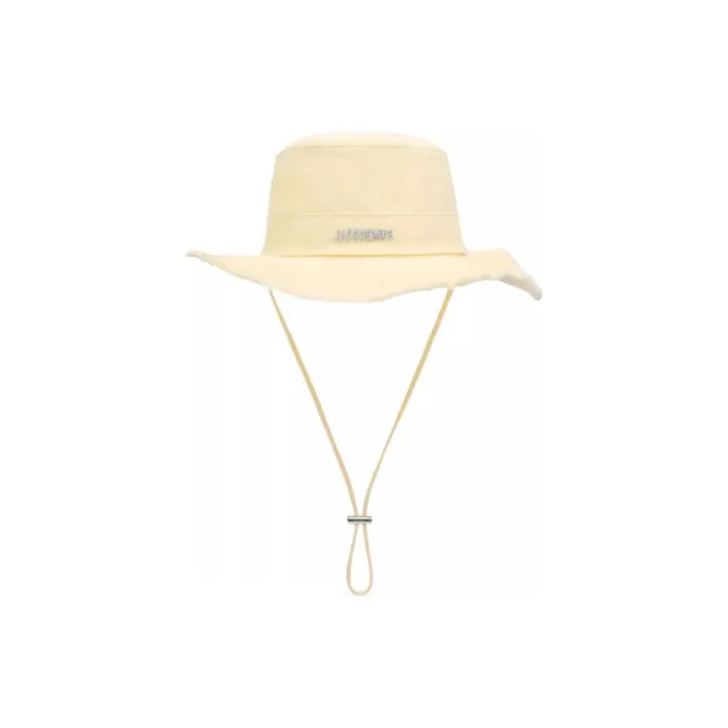 Jacquemus Cotton Bucket Hats Unisex Yellow-0