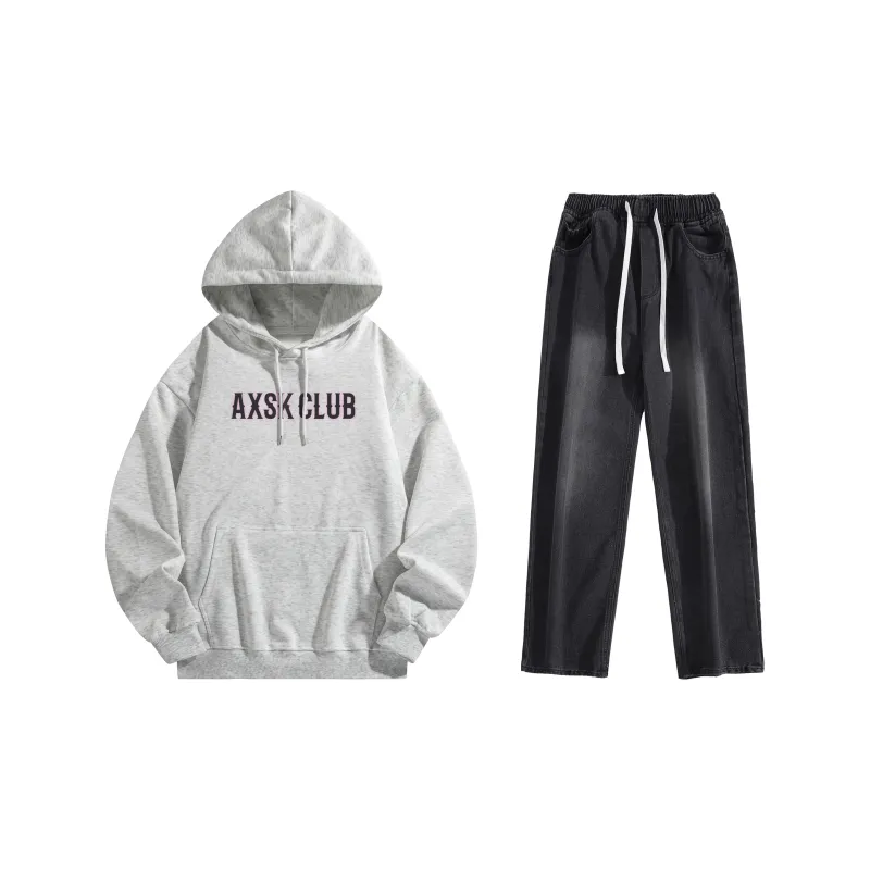 A.X.S.K Sweatshirt Sets Unisex-22