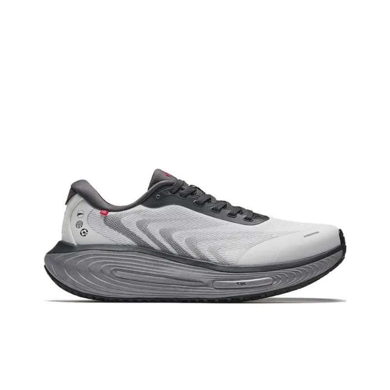 Anta Ark Anti Slip Wear Resistant Low Top Sprint Running Shoes Men's Gray Black-1