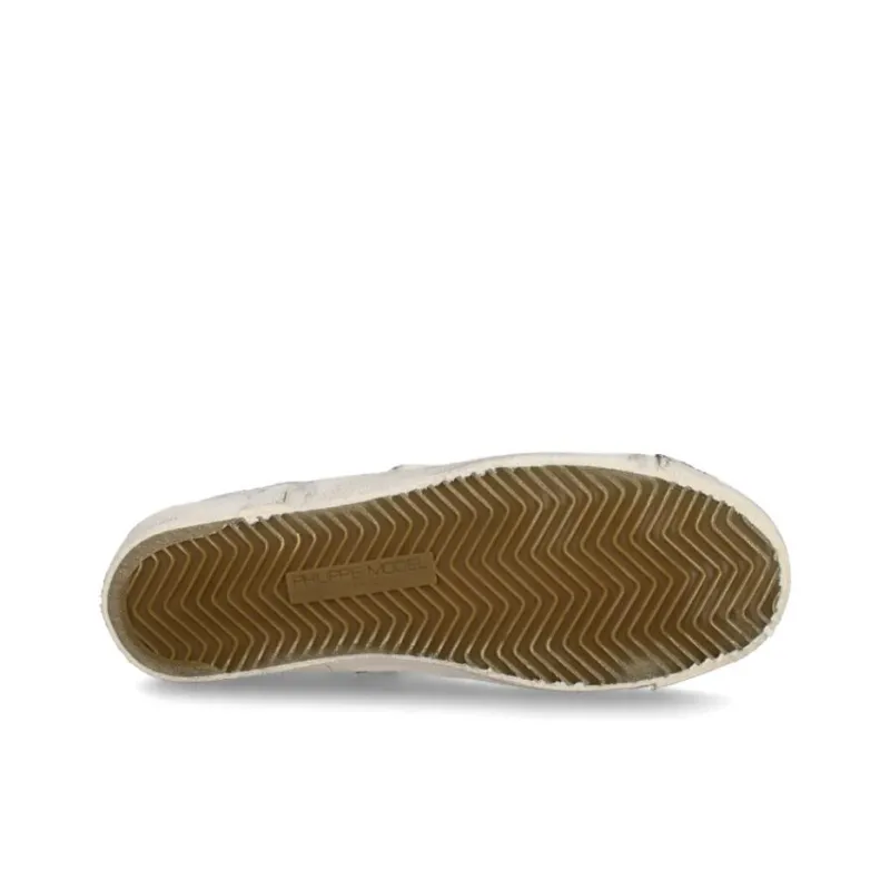 PHILIPPE MODEL Prs High-Top Skateboard Shoes Women's Silver-5