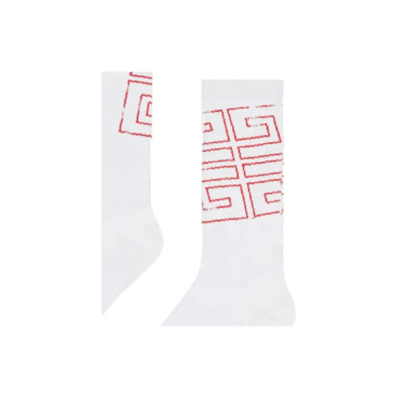 Givenchy Socks 'White/Red'-4
