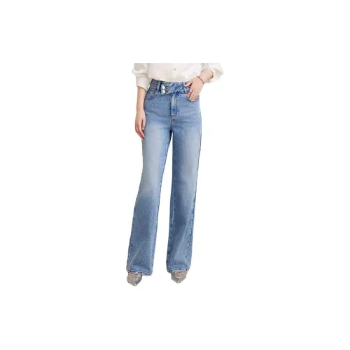 YINER GoodLand Jeans Women's Vintage Blue