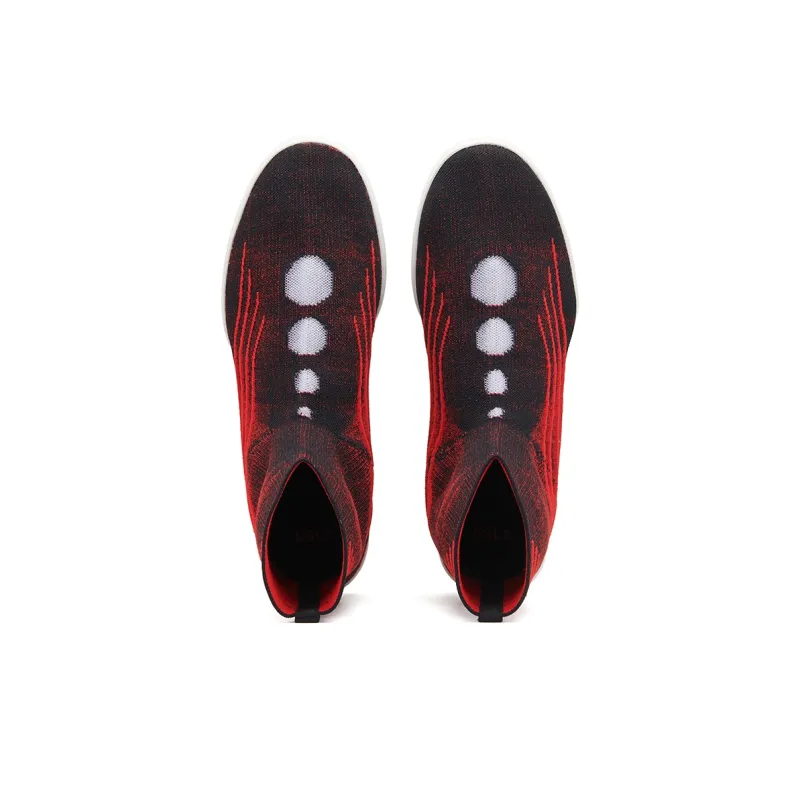 EQLZ EQUALIZER Cushioning Anti Slip And Wear Resistant High Top Casual Shoes Unisex Lava Black-2