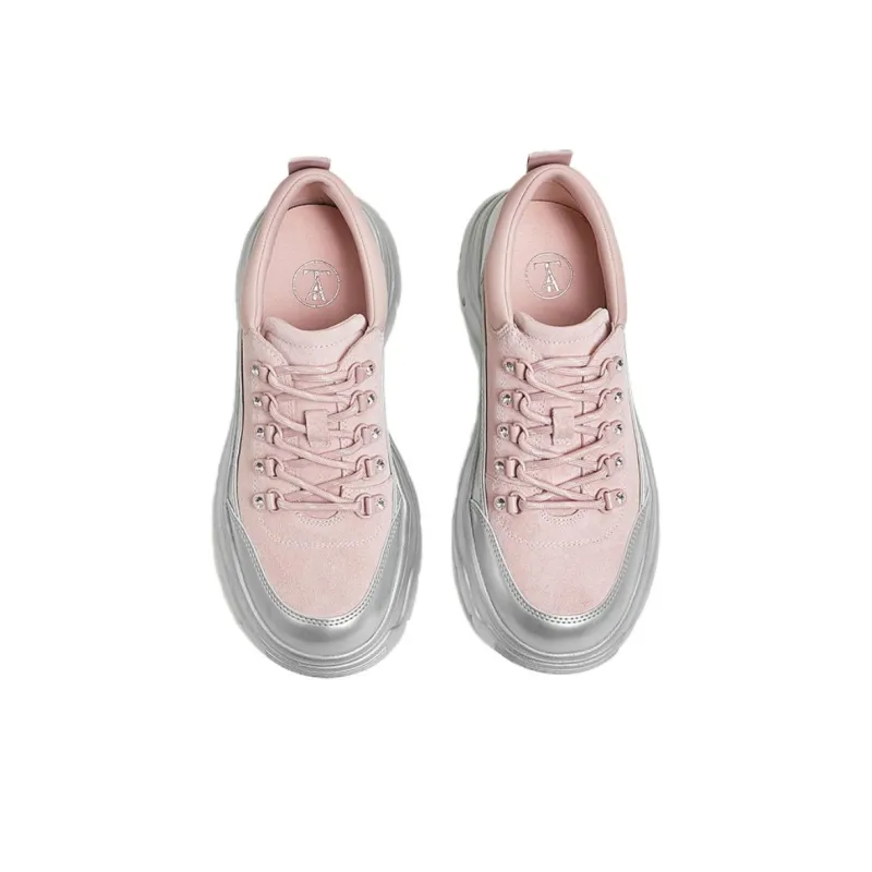 Tata Abrasion Resistant Low Top Chunky Sneakers Women's-11