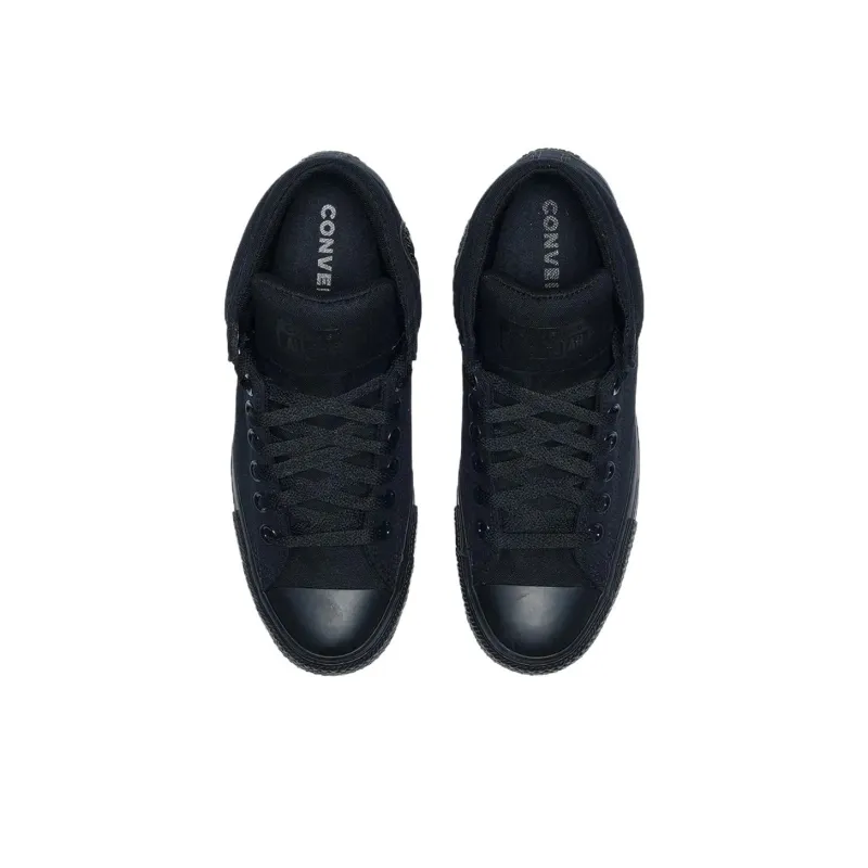 Converse Chuck Taylor All Star Anti Slip Wear Resistant Mid Top Canvas Shoes Unisex Black-3