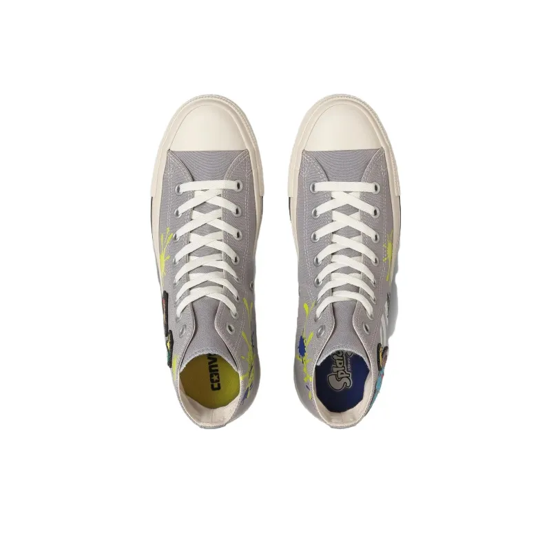 Splatoon3 x Converse All Star Slip Resistant High Top Canvas Shoes Unisex Gray-2