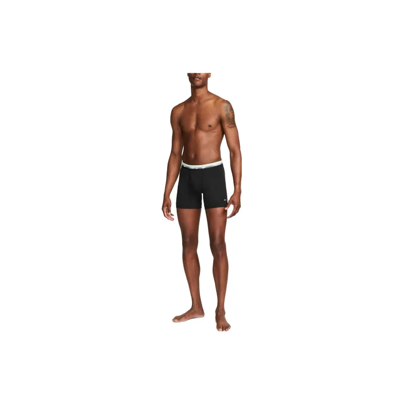 Nike Dri-FIT Essential Cotton Stretch Boxer Shorts Men's 3 Pack Black-1