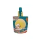 Blooming Flowers and Full Moon Round Bucket Bag