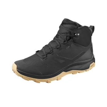 SALOMON Outsnap Waterproof And Warm Mid Top Hiking Shoes Men's Black