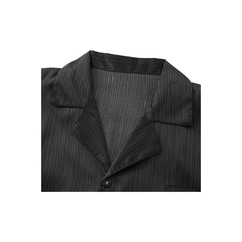 Lan Miao Pajama Set Men's Black-3