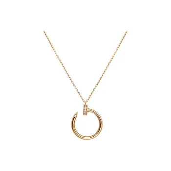 CARTIER 18K Rose Gold Necklaces Women's Rose Gold