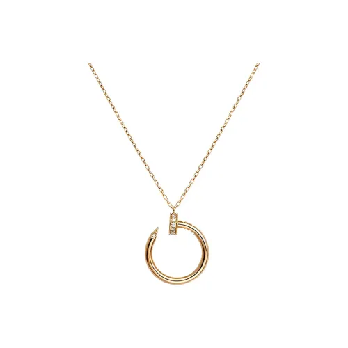 CARTIER 18K Rose Gold Necklaces Women's Rose Gold