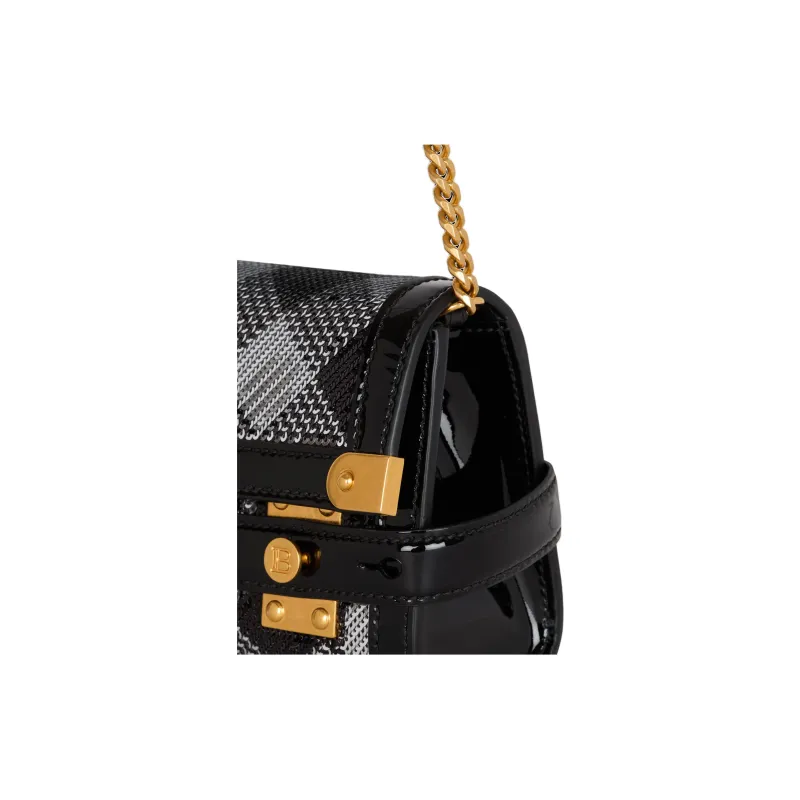 BALMAIN B-Buzz 23 Logo Plaque Pouch-4