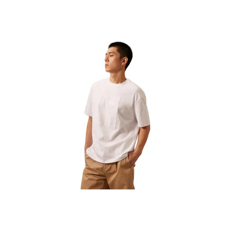 CALVIN KLEIN T Shirt Men's Moon White-1