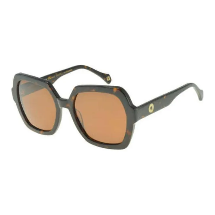 INES DE LA FRESSANGE Square Sunglasses Unisex Brown-0