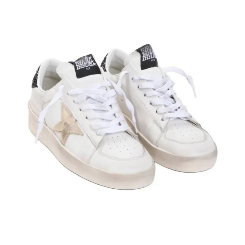 Golden Goose Stardan Low Top Skateboard Shoes Women's White-3