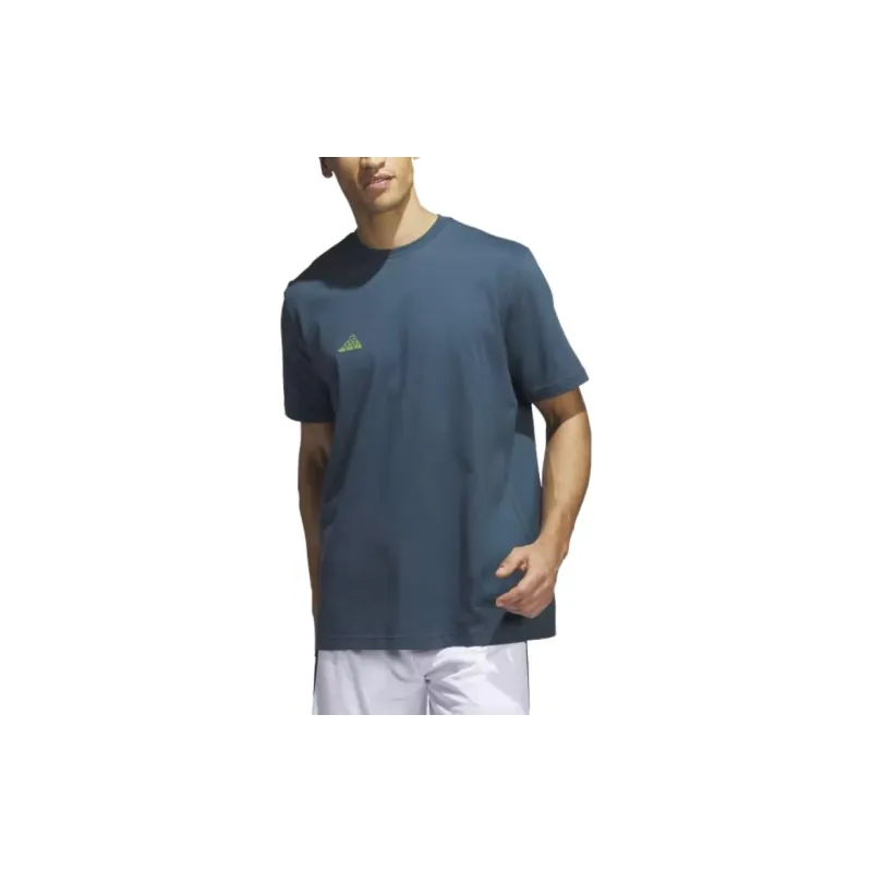 Adidas T Shirts Men Peacock Blue-3