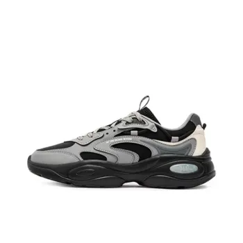 361° Surge Anti Slip Wear Resistant Low Top Casual Shoes Men's Black Gray