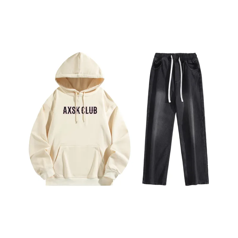 A.X.S.K Sweatshirt Sets Unisex-15