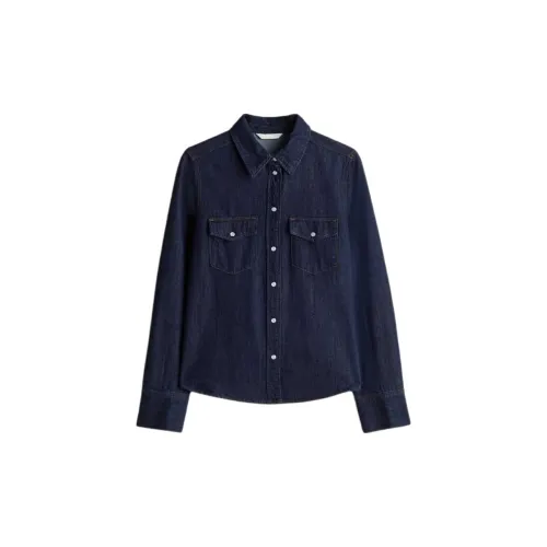 H&M Shirts Women's Dark Denim Blue