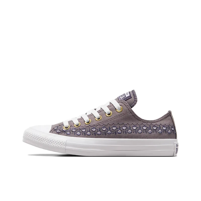 Converse Chuck Taylor All Star Anti-Slip And Wear-Resistant Lightweight Low-Top Canvas Shoes Women's Purple-0