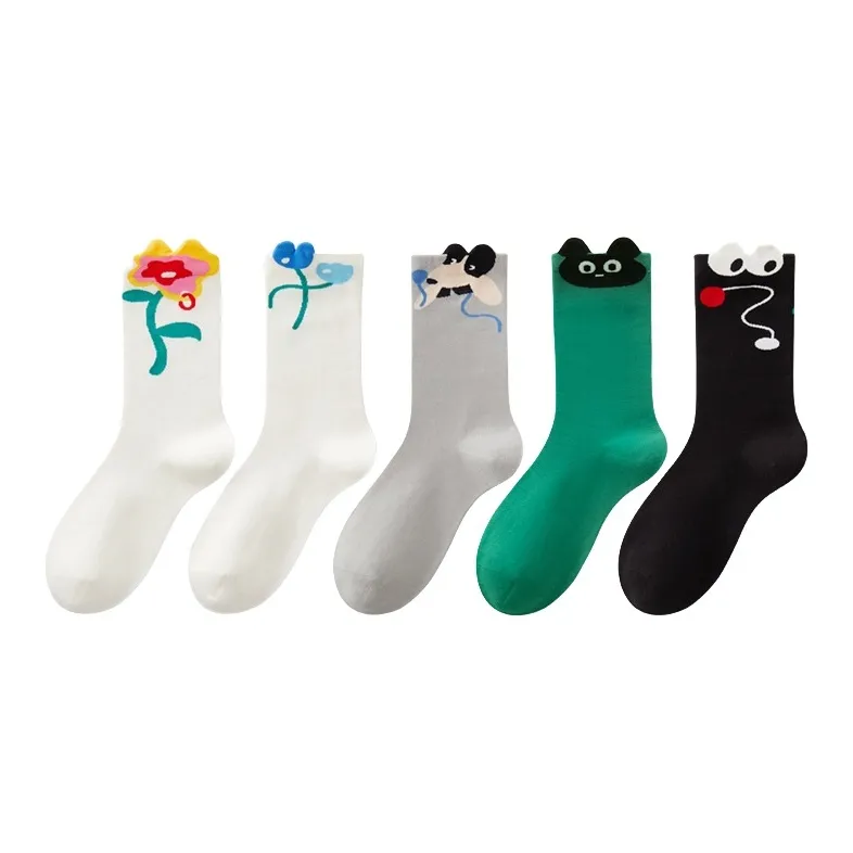 Youle Box Mid-Calf Socks Unisex-31