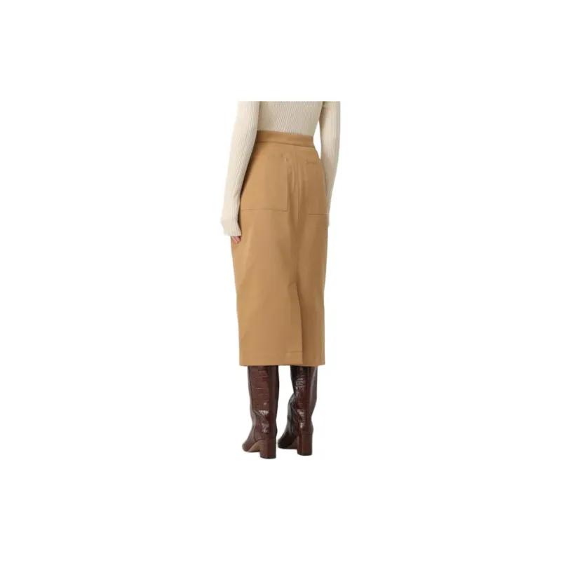 MaxMara Cresta Button Detailed Midi Skirt-1