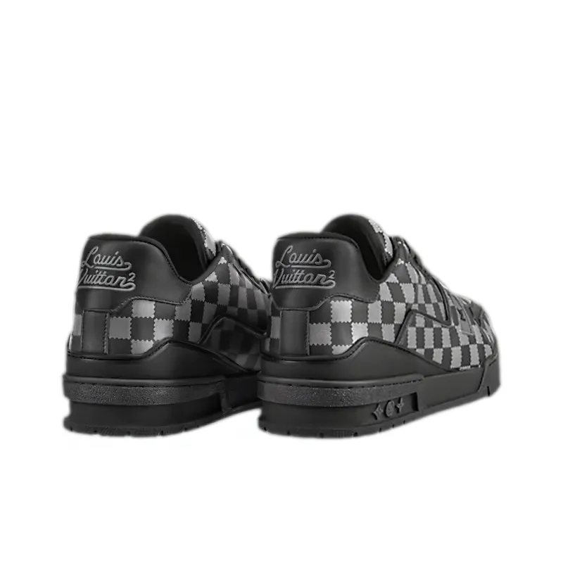LOUIS VUITTON X Nigo Trainers 'Grey Plaid'-3
