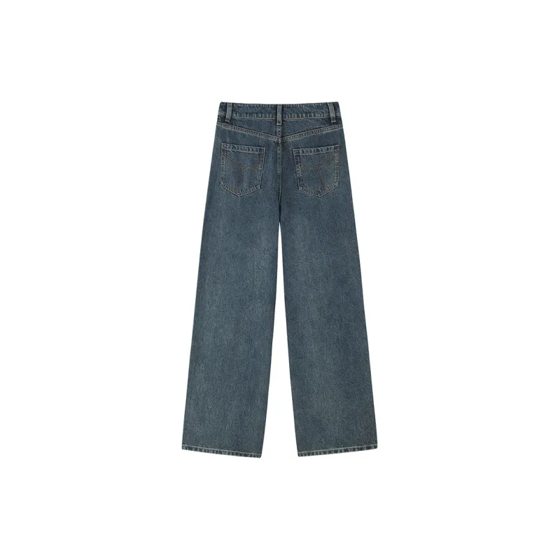 PEACEBIRD Jeans Women's Gray Blue-1