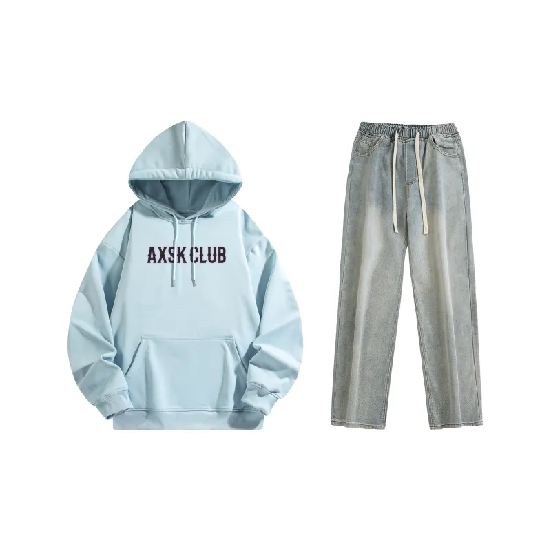 A.X.S.K Sweatshirt Sets Unisex-112