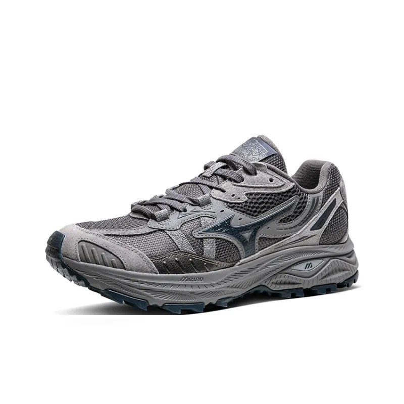 Mizuno Racer ADV Cushioning, Wear Resistant Low Top Running Shoes Unisex Dark Gray-1